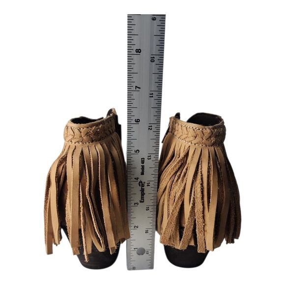 Old Gringo Women's Brown Ankle Boots Size 7.5 B Fringe Boho Western Cowgirl - Picture 6 of 9